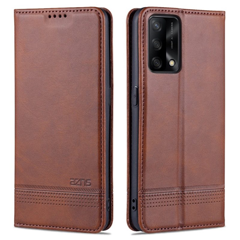 Folio Cover Oppo A74 4G Custodia in pelle Azns Ecopelle