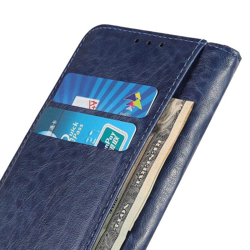 Folio Cover Oppo A74 4G Custodia in pelle Struttura In Pelle