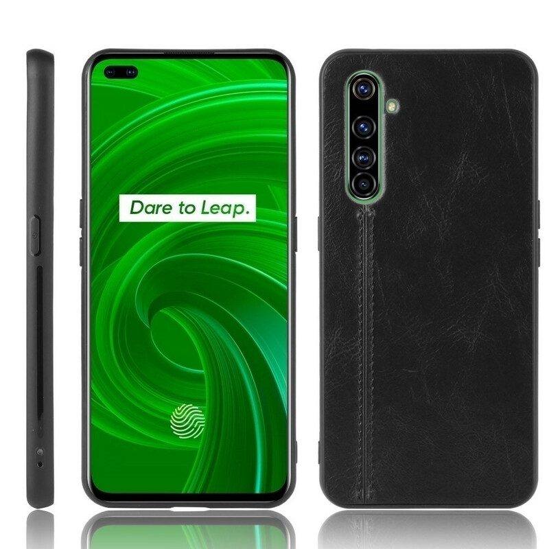 Cover Realme X50 Pro Cuciture In Pelle Stile