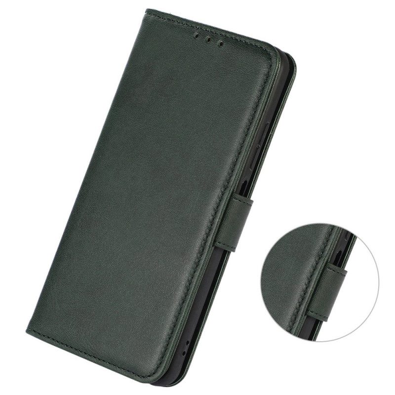 Folio Cover Poco M4 5G Stile In Pelle Normale