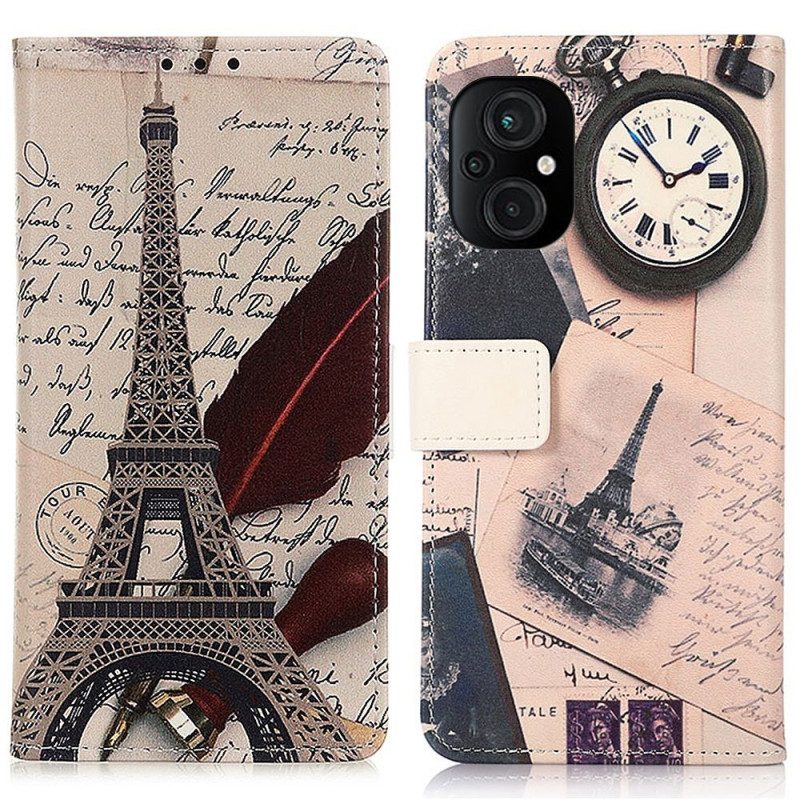 Folio Cover Poco M4 5G Torre Eiffel