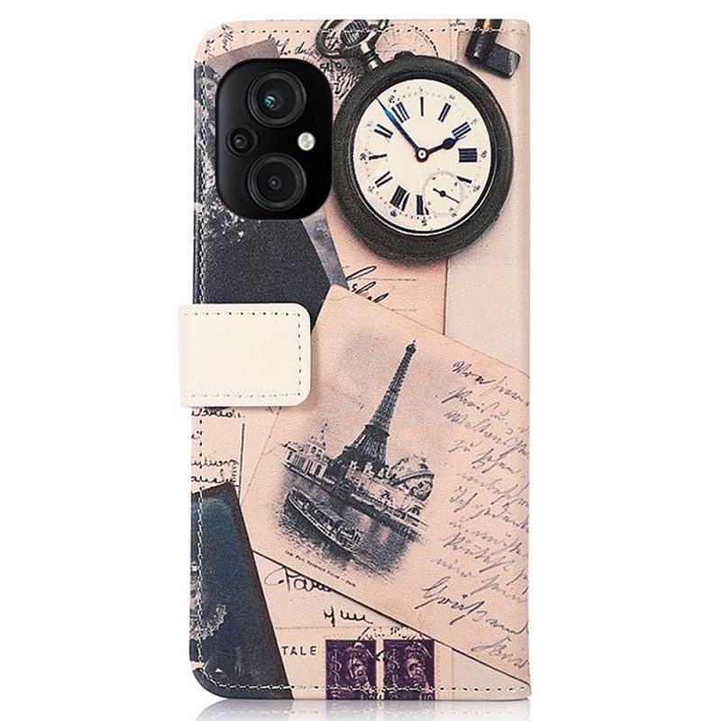 Folio Cover Poco M4 5G Torre Eiffel