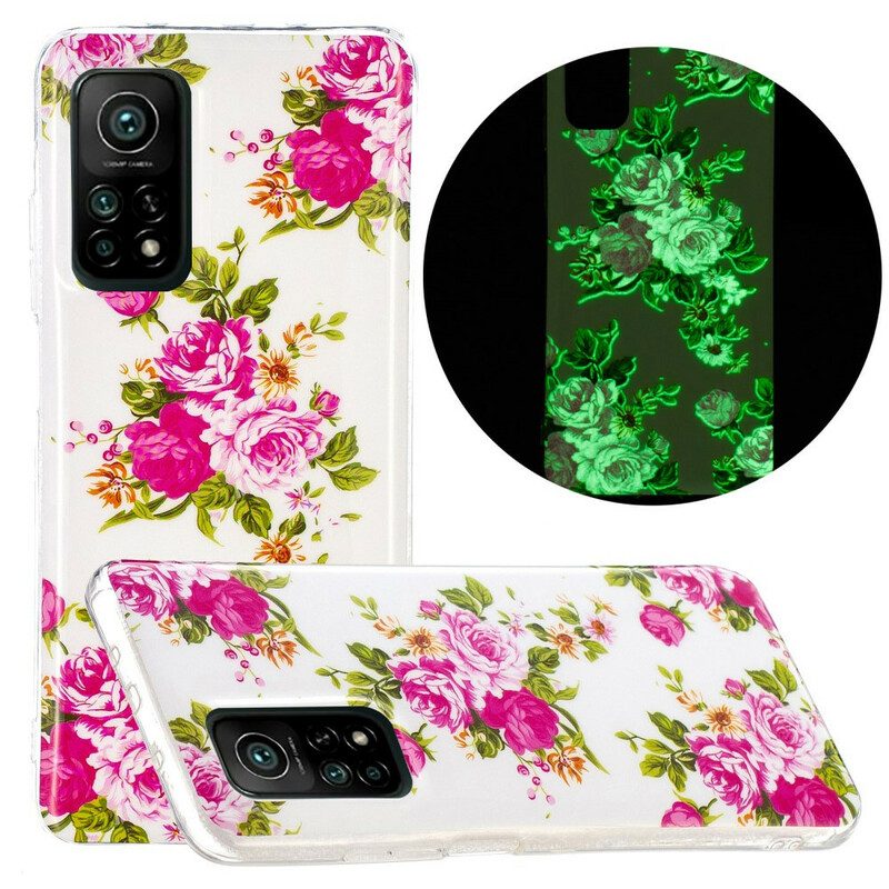 Cover Xiaomi Mi 10T / 10T Pro Fiori Liberty Fluorescenti