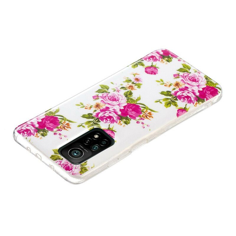 Cover Xiaomi Mi 10T / 10T Pro Fiori Liberty Fluorescenti