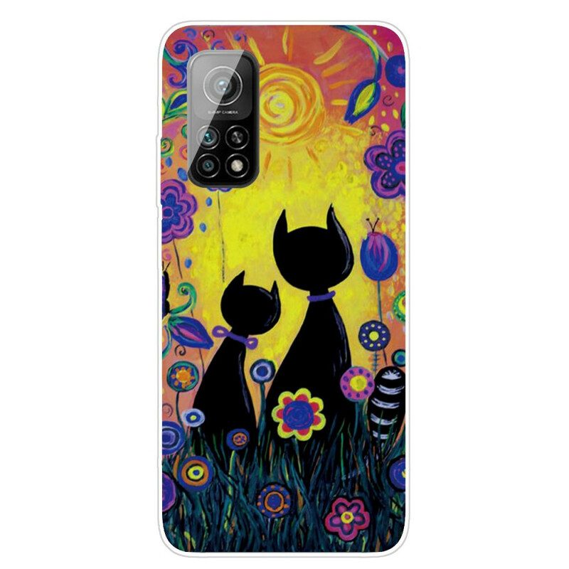 Cover Xiaomi Mi 10T / 10T Pro Gatto Dei Cartoni Animati