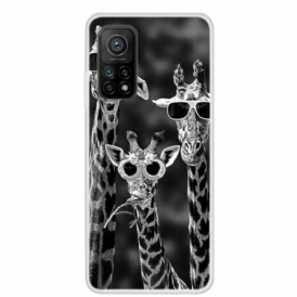 Cover Xiaomi Mi 10T / 10T Pro Giraffe Con Gli Occhiali