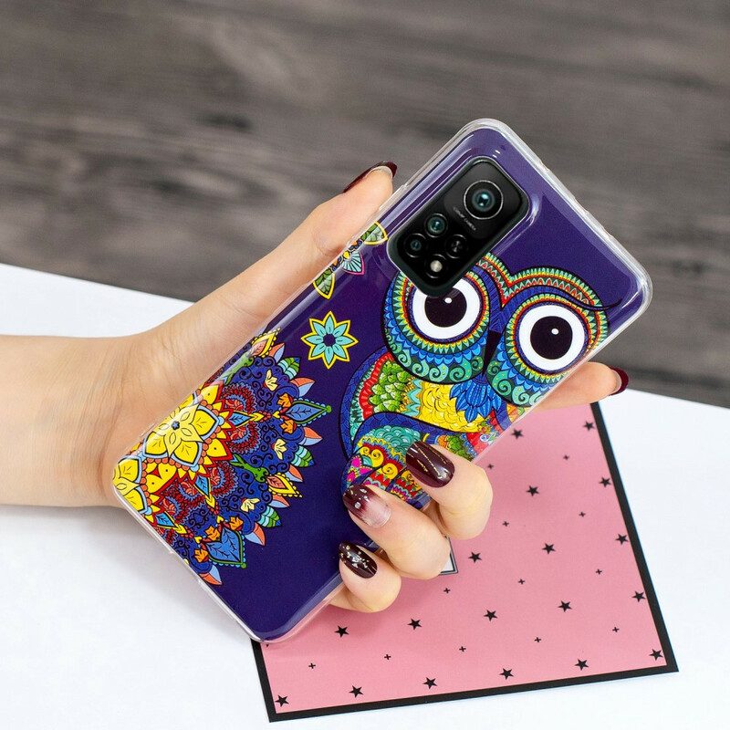 Cover Xiaomi Mi 10T / 10T Pro Mandala Gufo Fluorescente