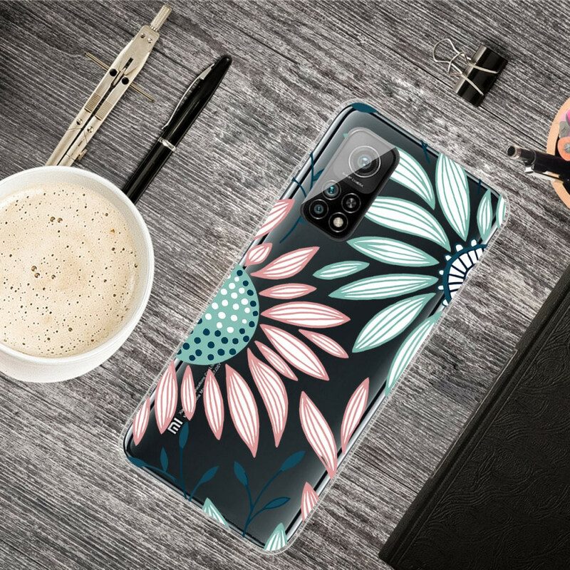 Cover Xiaomi Mi 10T / 10T Pro Un Fiore Trasparente