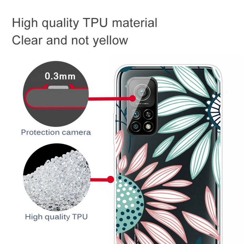 Cover Xiaomi Mi 10T / 10T Pro Un Fiore Trasparente