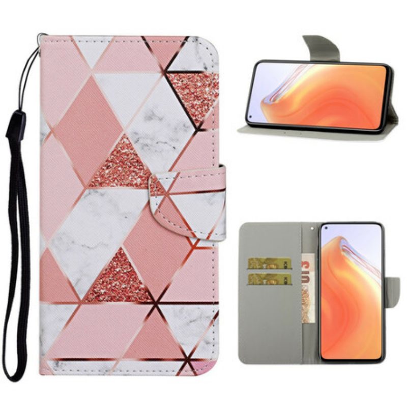 Custodia A Portafoglio Xiaomi Mi 10T / 10T Pro Grafica Rosa