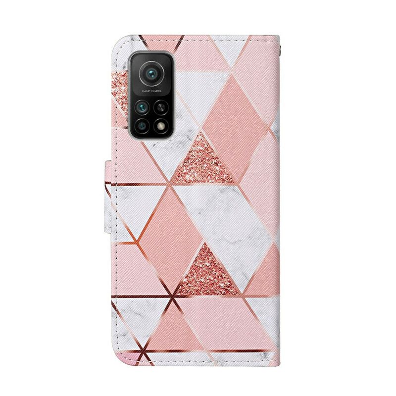 Custodia A Portafoglio Xiaomi Mi 10T / 10T Pro Grafica Rosa