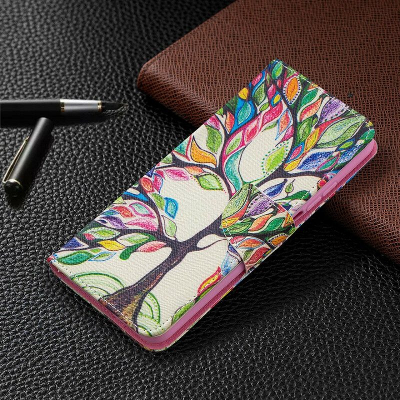 Custodia in pelle Xiaomi Mi 10T / 10T Pro Albero Colorato