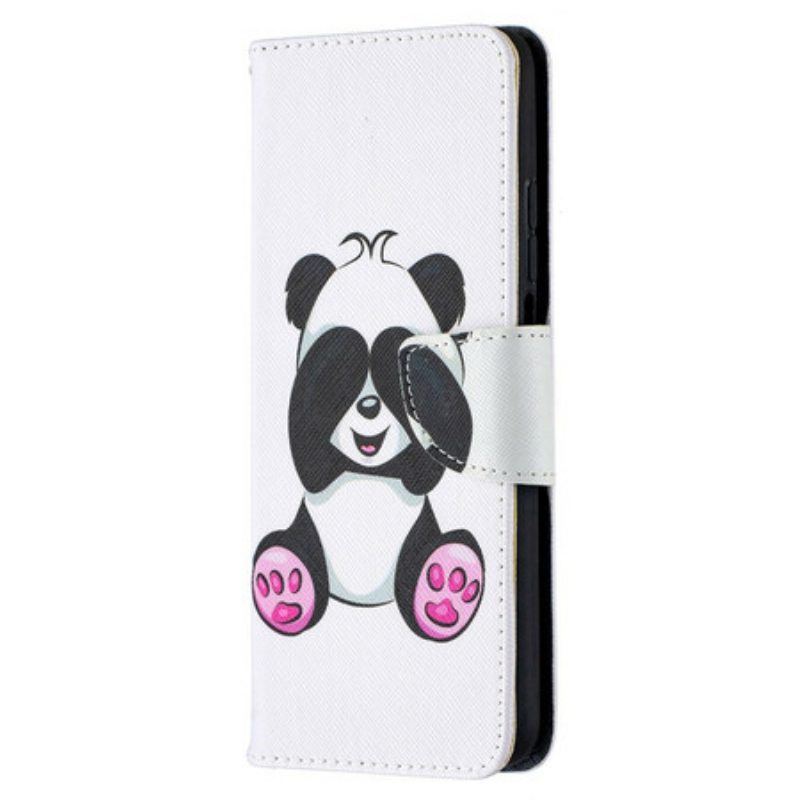 Custodia in pelle Xiaomi Mi 10T / 10T Pro Divertimento Panda