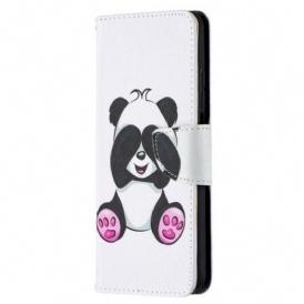 Custodia in pelle Xiaomi Mi 10T / 10T Pro Divertimento Panda