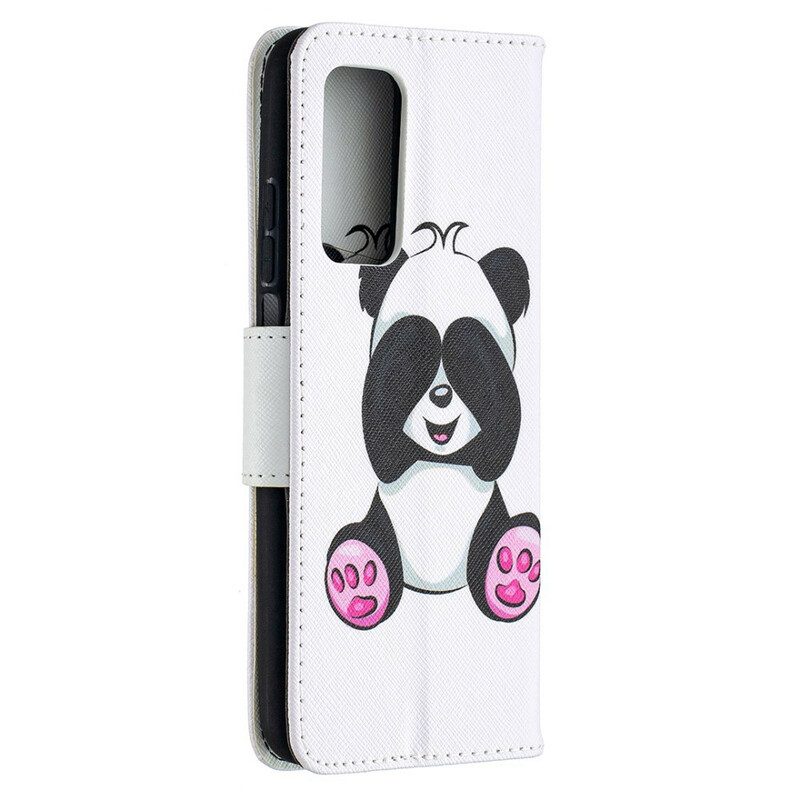 Custodia in pelle Xiaomi Mi 10T / 10T Pro Divertimento Panda