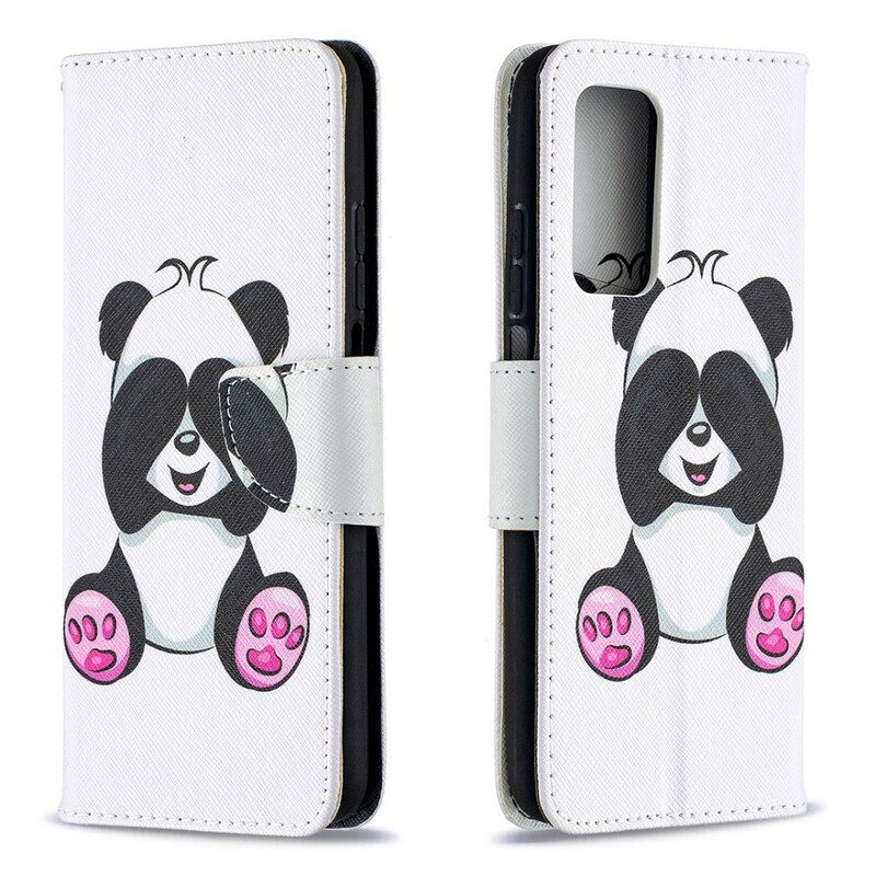 Custodia in pelle Xiaomi Mi 10T / 10T Pro Divertimento Panda