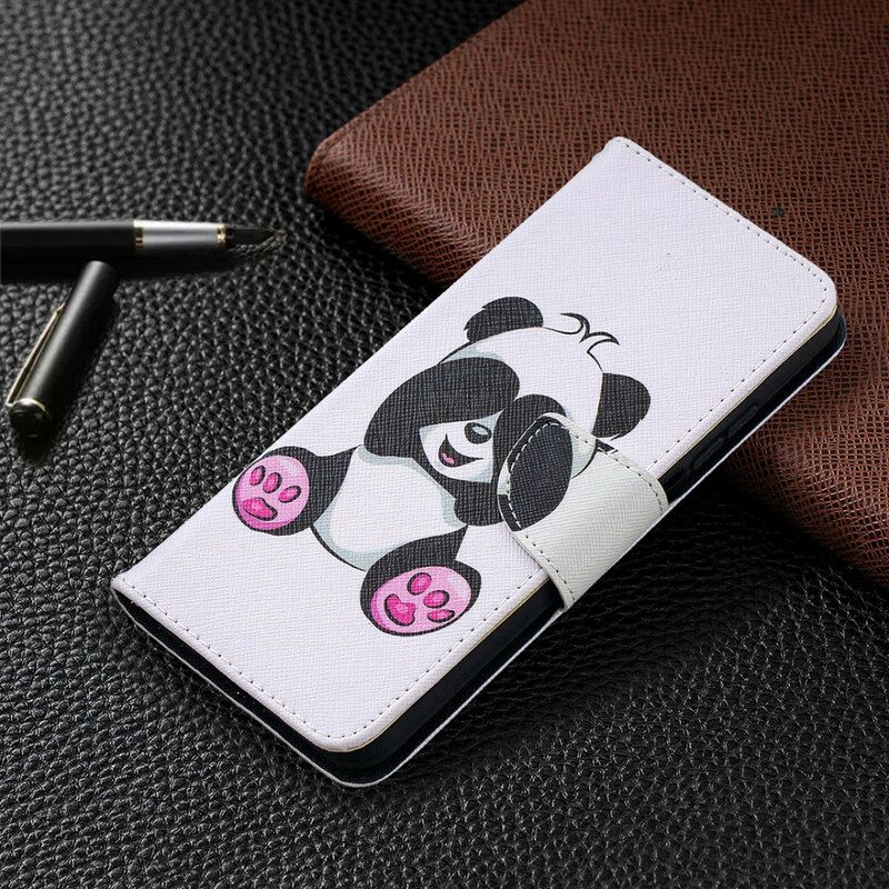 Custodia in pelle Xiaomi Mi 10T / 10T Pro Divertimento Panda