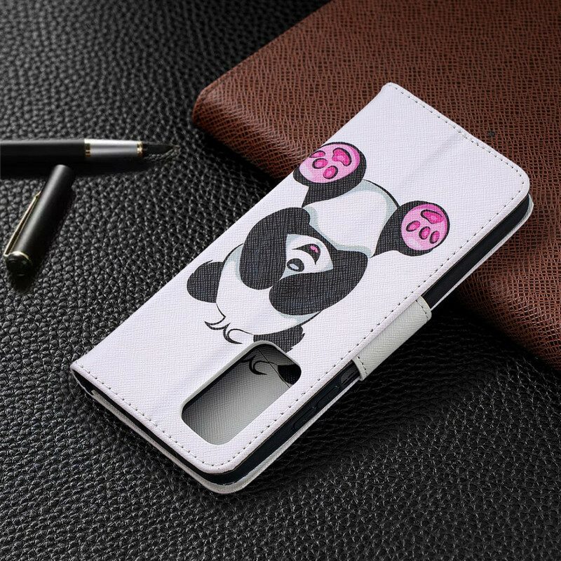 Custodia in pelle Xiaomi Mi 10T / 10T Pro Divertimento Panda