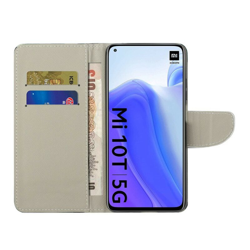 Custodia in pelle Xiaomi Mi 10T / 10T Pro Farfalle