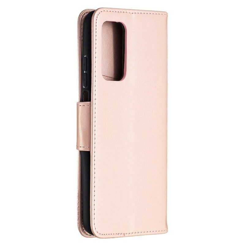 Custodia in pelle Xiaomi Mi 10T / 10T Pro Farfalle Stampate Strappy