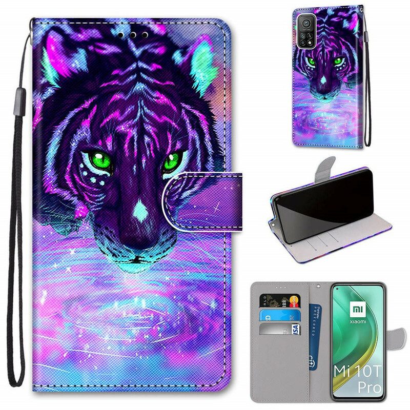 Custodia in pelle Xiaomi Mi 10T / 10T Pro Felino Magico