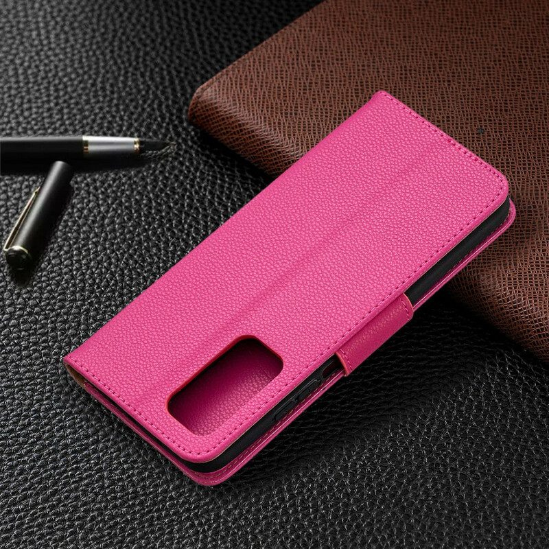 Custodia in pelle Xiaomi Mi 10T / 10T Pro Folio Cover Litchi Rabat Obliquo