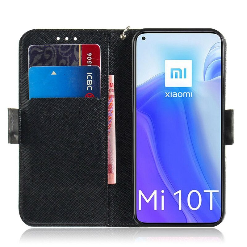 Custodia in pelle Xiaomi Mi 10T / 10T Pro Mandala Magistrale Con Cinturino