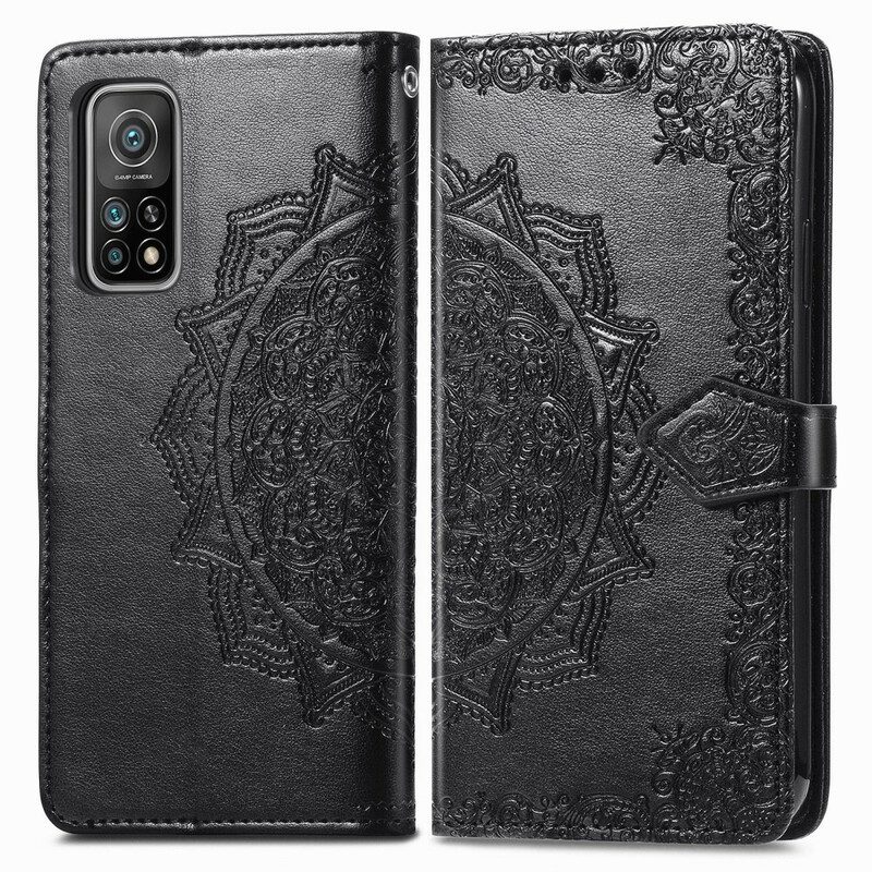 Custodia in pelle Xiaomi Mi 10T / 10T Pro Mandala Medioevo