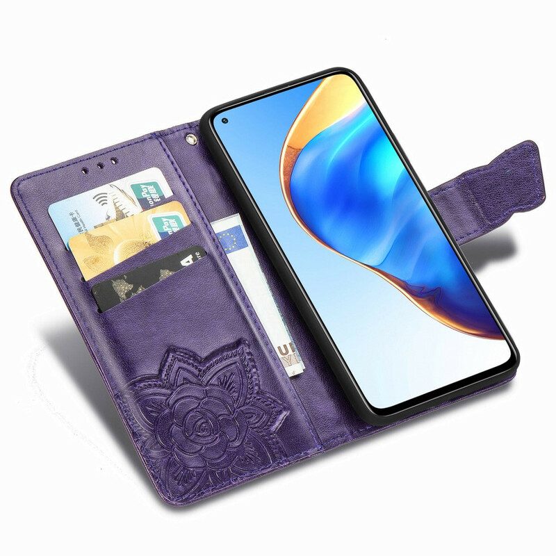 Custodia in pelle Xiaomi Mi 10T / 10T Pro Mezze Farfalle