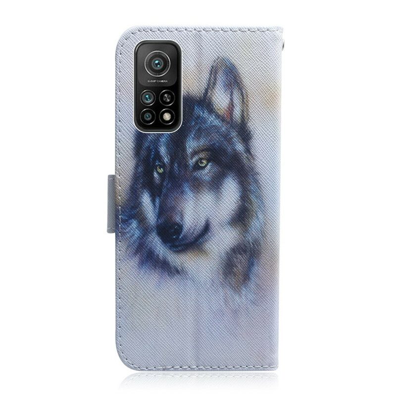 Custodia in pelle Xiaomi Mi 10T / 10T Pro Sguardo Canino