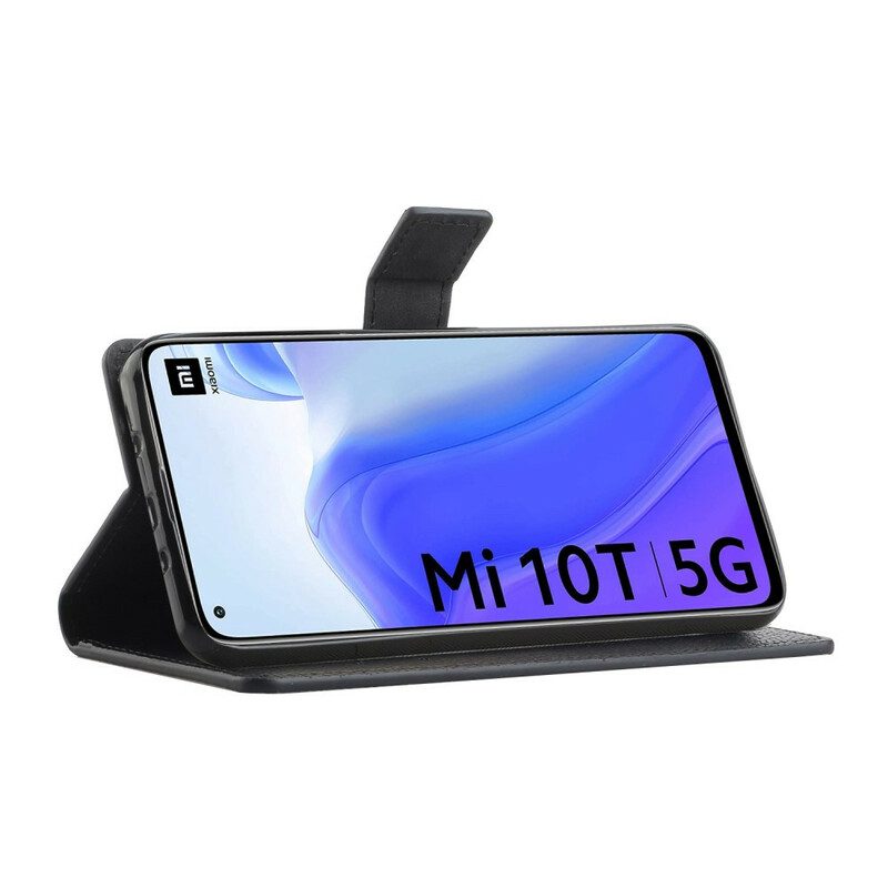 Custodia in pelle Xiaomi Mi 10T / 10T Pro Singolo Litchi