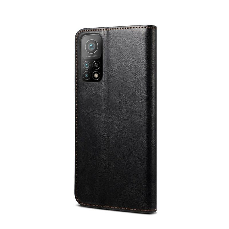 Folio Cover Xiaomi Mi 10T / 10T Pro Custodia in pelle Ecopelle Cerata