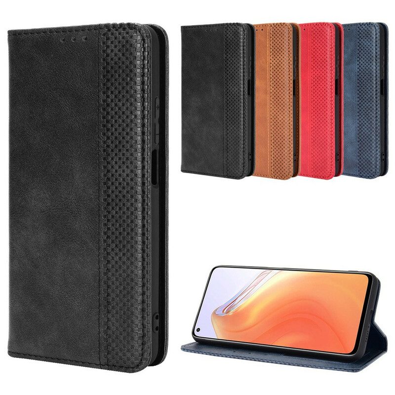 Folio Cover Xiaomi Mi 10T / 10T Pro Custodia in pelle Effetto Pelle Vintage Stilizzato