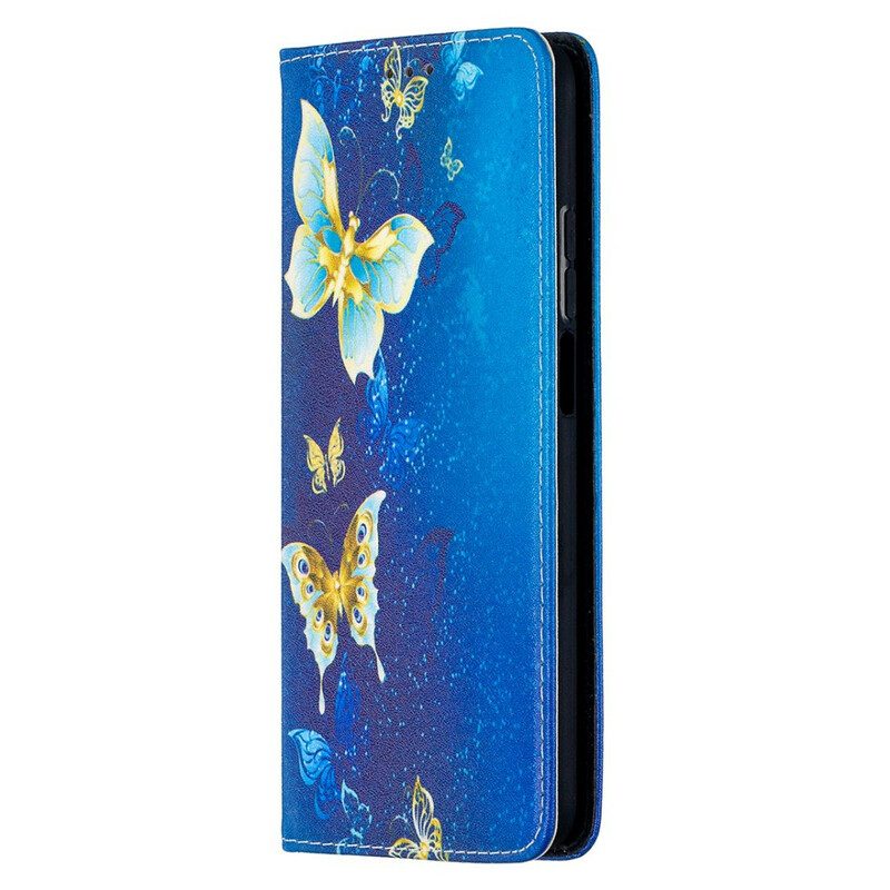 Folio Cover Xiaomi Mi 10T / 10T Pro Custodia in pelle Farfalle Colorate