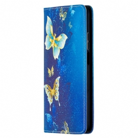 Folio Cover Xiaomi Mi 10T / 10T Pro Custodia in pelle Farfalle Colorate