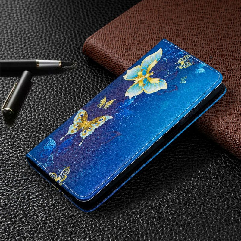 Folio Cover Xiaomi Mi 10T / 10T Pro Custodia in pelle Farfalle Colorate