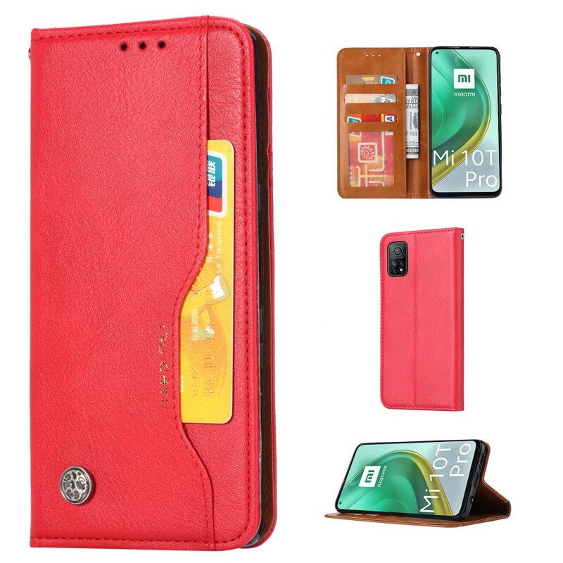 Folio Cover Xiaomi Mi 10T / 10T Pro Custodia in pelle Portacarte In Ecopelle