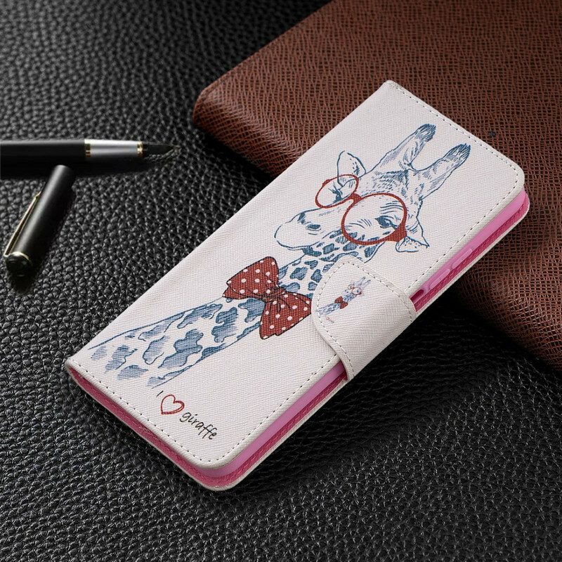 Folio Cover Xiaomi Mi 10T / 10T Pro Giraffa Intelligente