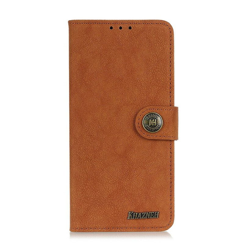 Folio Cover Xiaomi Mi 10T / 10T Pro Khazneh Crosta Di Cuoio Retrò