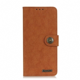 Folio Cover Xiaomi Mi 10T / 10T Pro Khazneh Crosta Di Cuoio Retrò