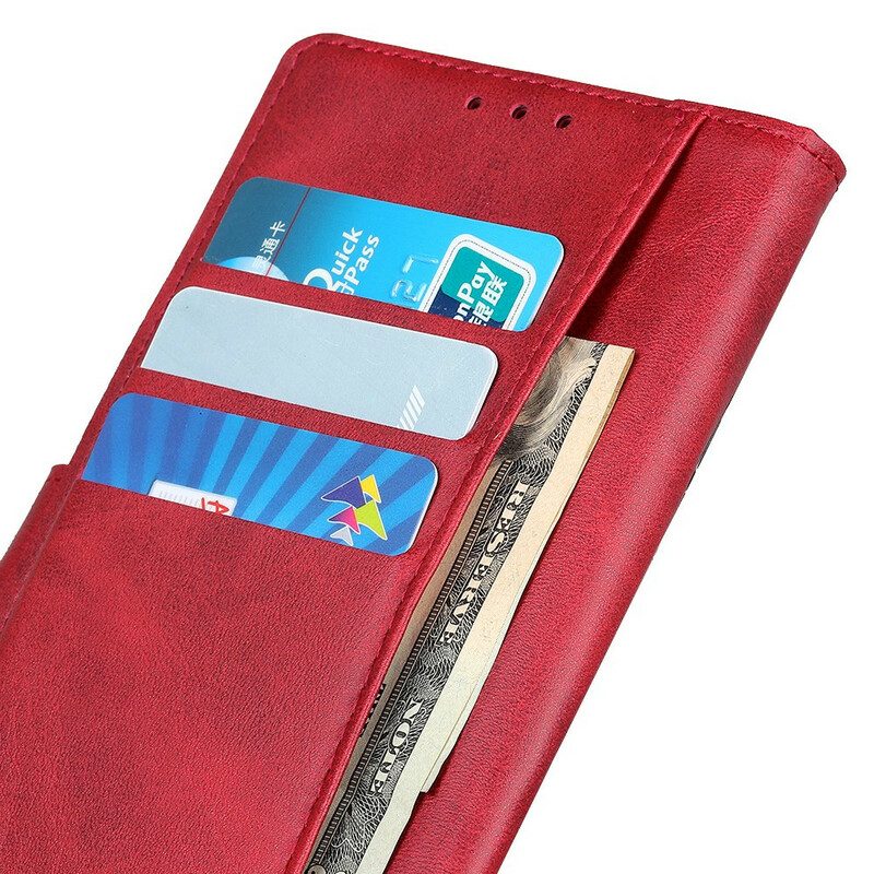 Folio Cover Xiaomi Mi 10T / 10T Pro Retro Effetto Pelle Opaca