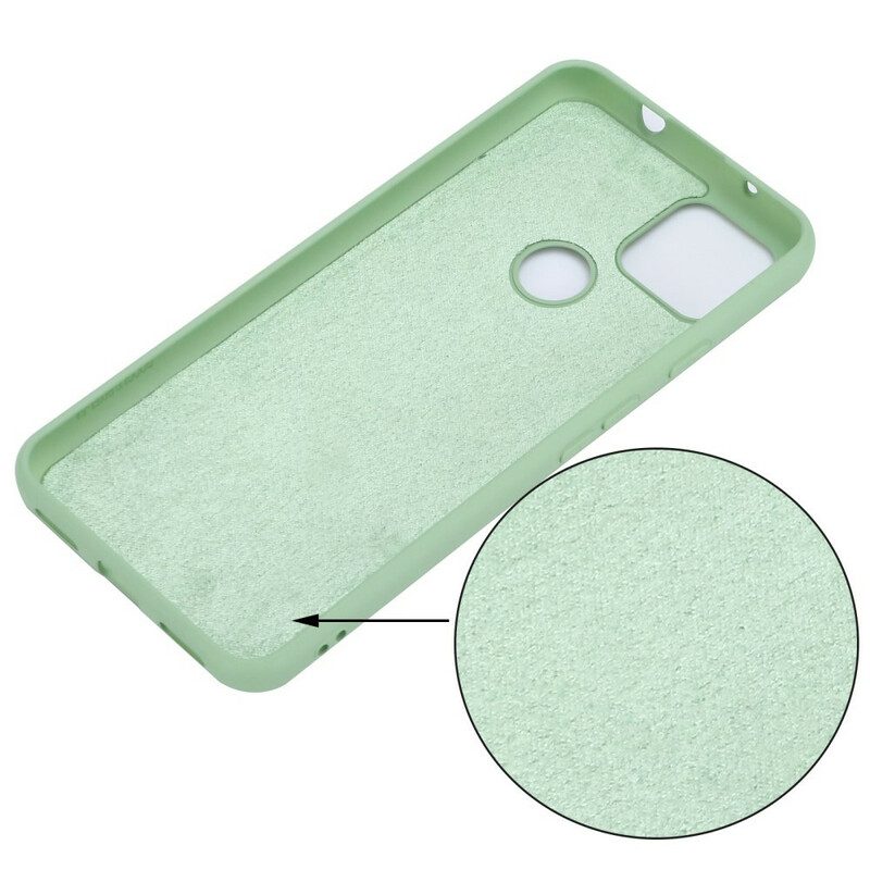 Cover Google Pixel 5A Silicone Liquido Con Cordino