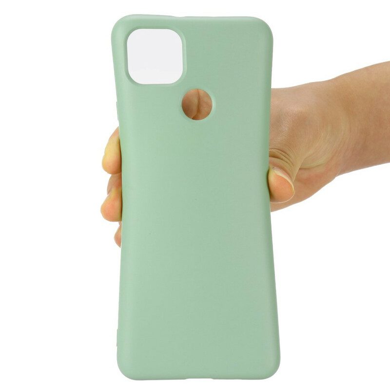 Cover Google Pixel 5A Silicone Liquido Con Cordino