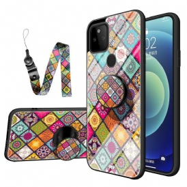 Cover Google Pixel 5A Supporto Magnetico Patchwork