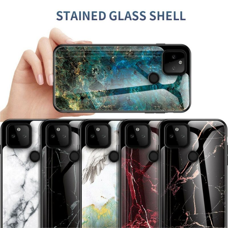 Cover Google Pixel 5A Vetro Temperato Di Colori Premium