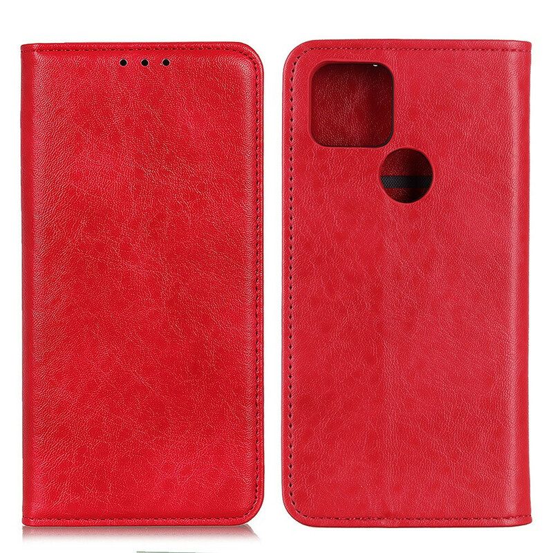 Folio Cover Google Pixel 5A Custodia in pelle Struttura In Pelle Spaccata