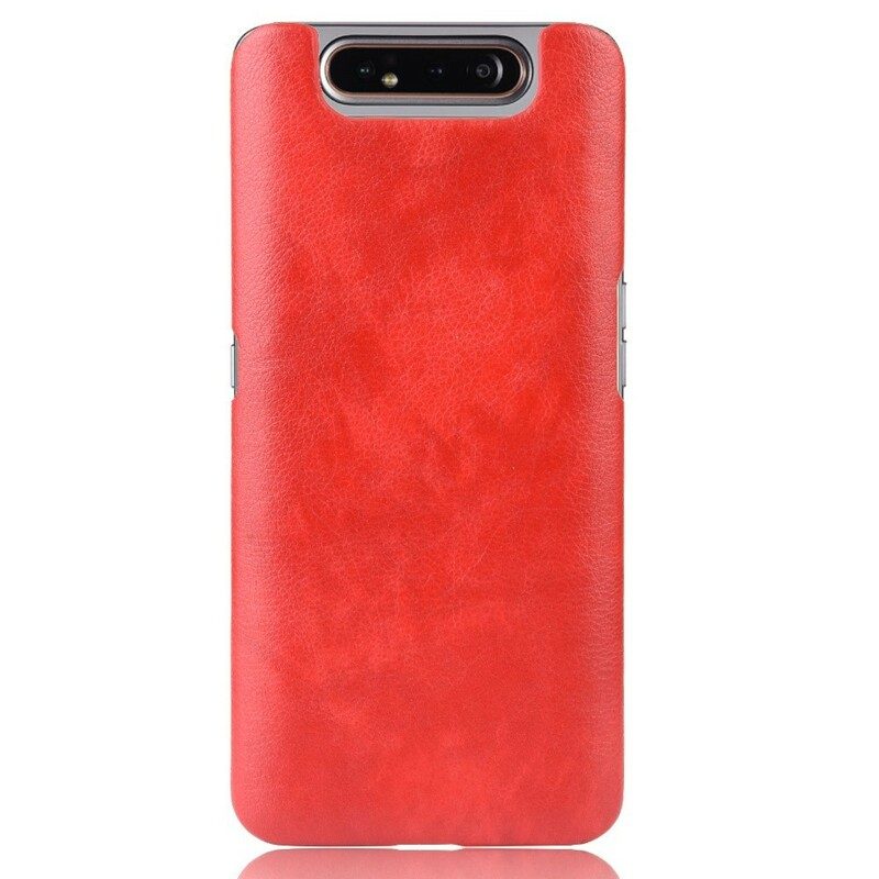 Cover Samsung Galaxy A80 / A90 Effetto Pelle Litchi