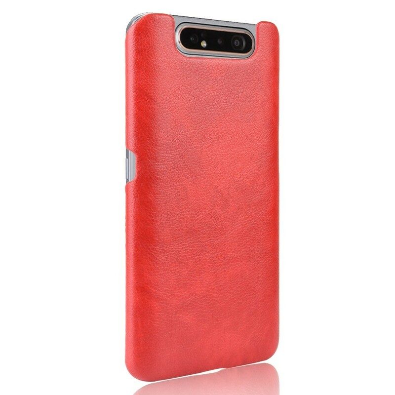 Cover Samsung Galaxy A80 / A90 Effetto Pelle Litchi