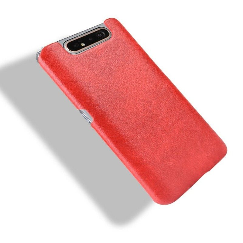 Cover Samsung Galaxy A80 / A90 Effetto Pelle Litchi