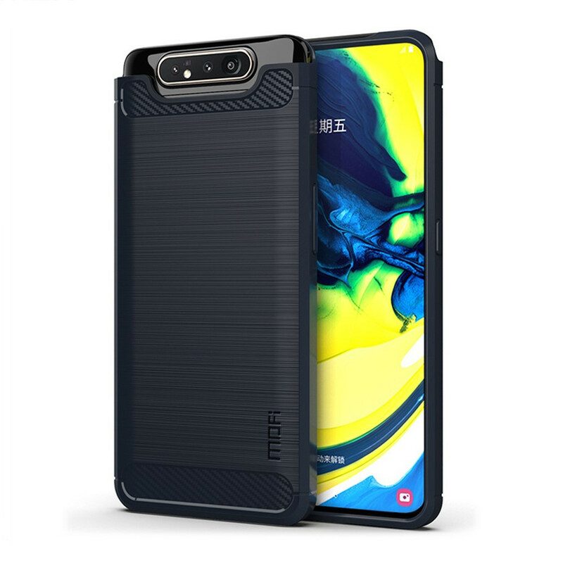 Cover Samsung Galaxy A80 / A90 Fibra Di Carbonio Spazzolata Mofi